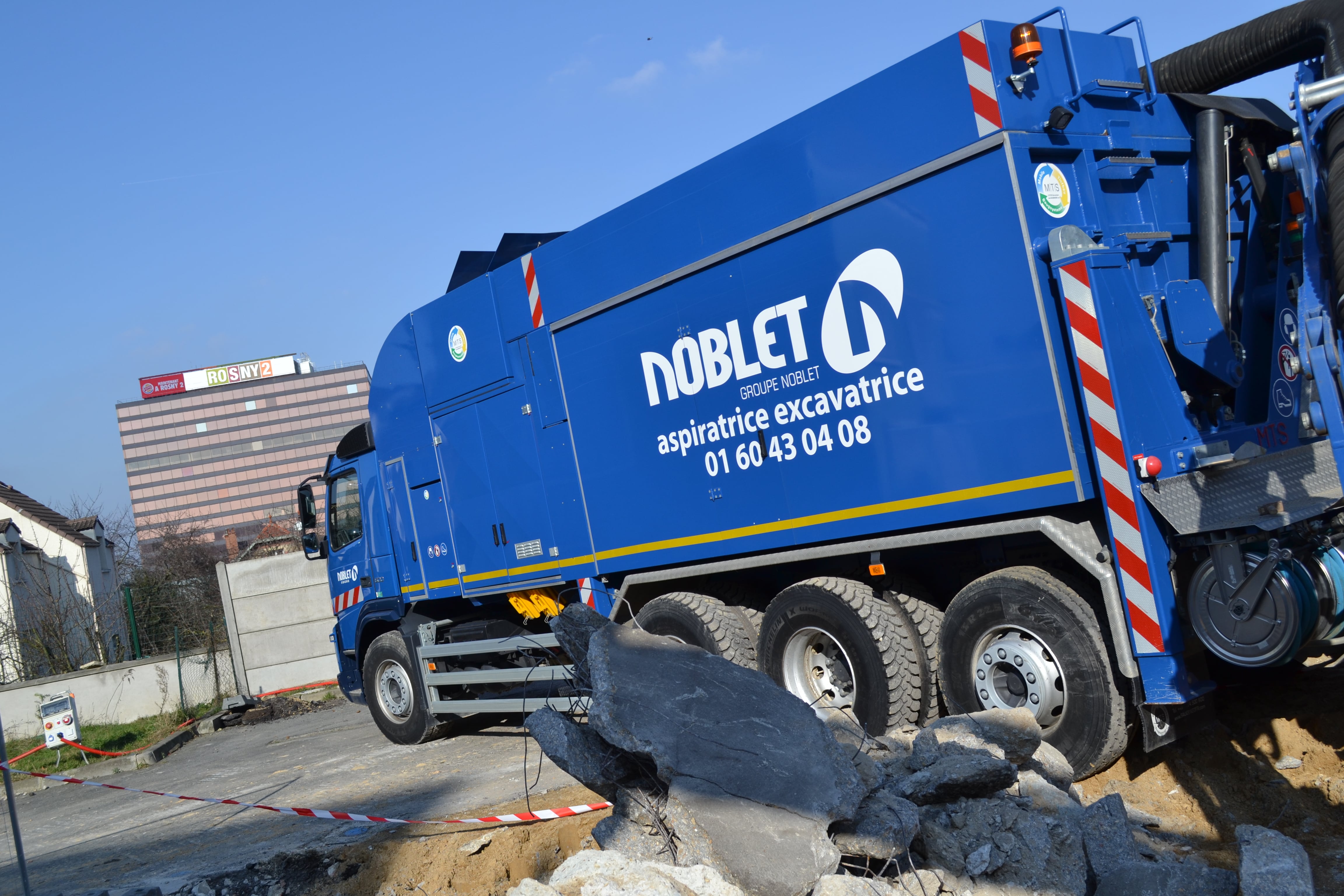 Location Aspiratrice Excavatrice avec chauffeur Groupe Noblet