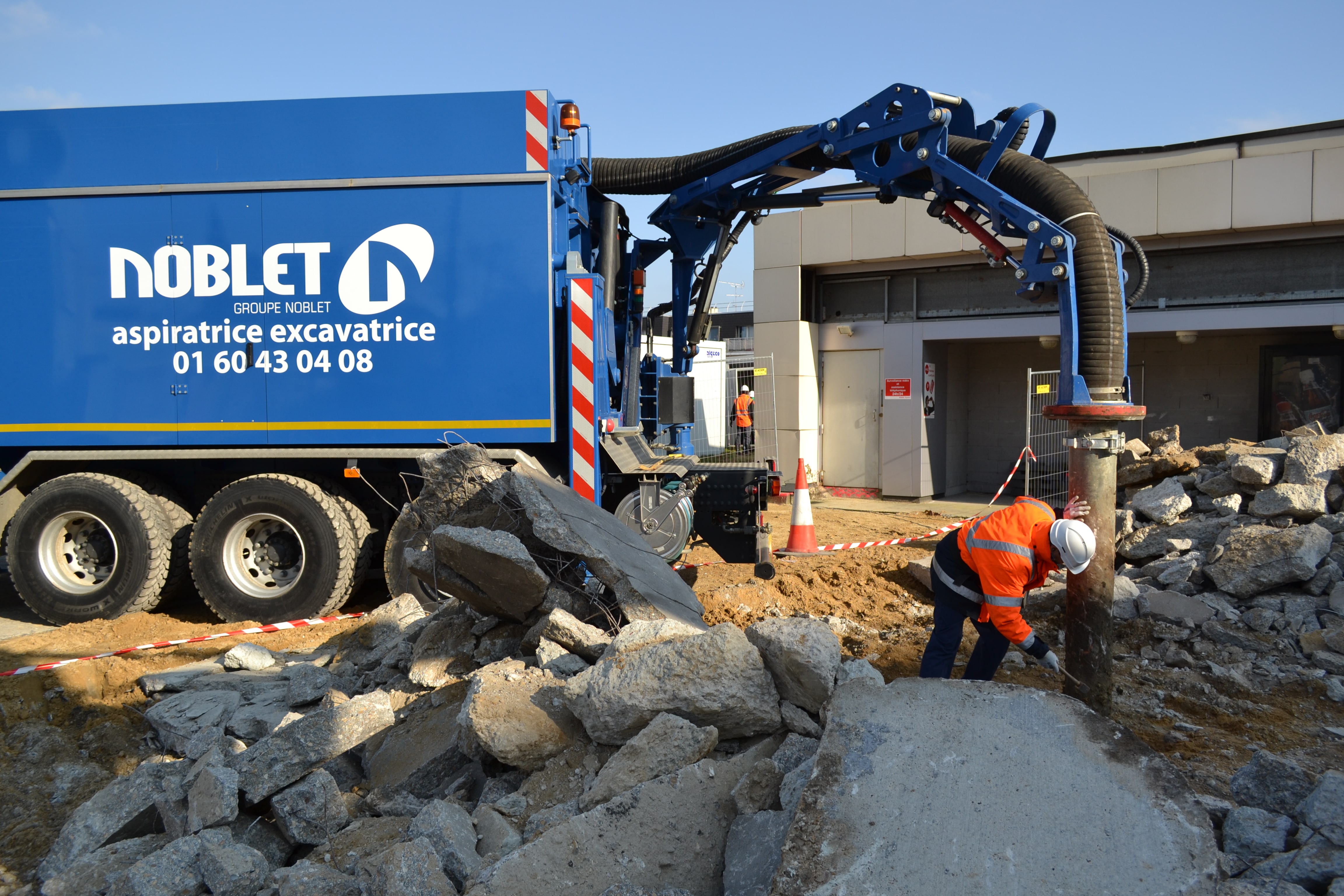 Location Aspiratrice Excavatrice avec chauffeur Groupe Noblet